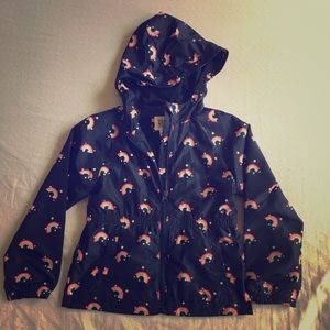 Gap Kids Girls rainbow windbreaker